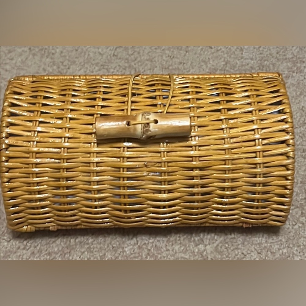 New Lilly Pulitzer Wicker Clutch